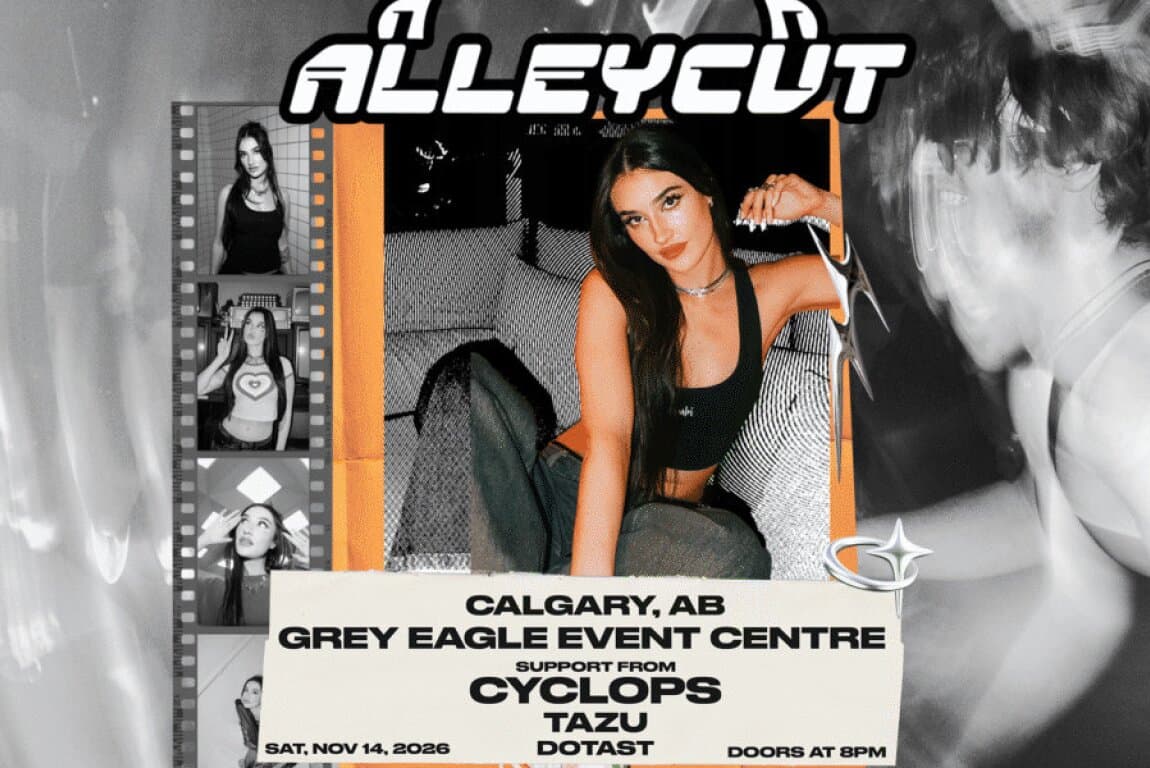 Poster for ALLEYCVT with special guests Cyclops, Tazu & Dotast