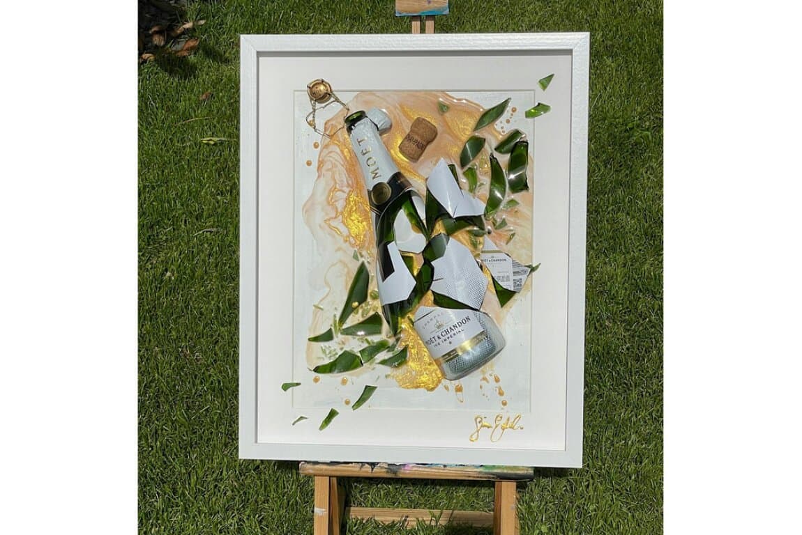 Broken Bottle Resin Art Workshop at Calgary