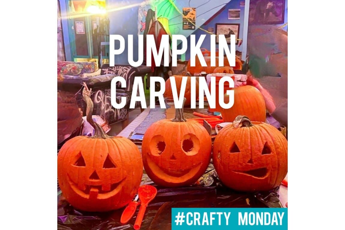 Poster for Crafty Mondays: Pumpkin Carving