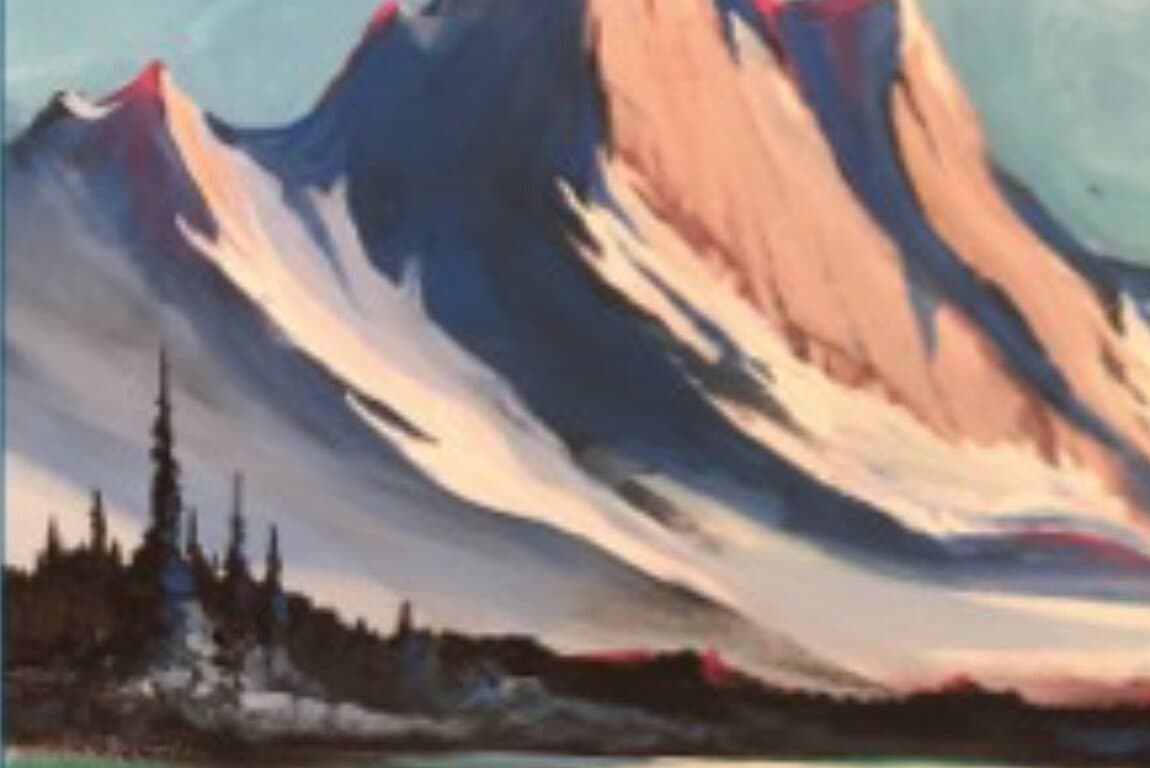 Paint Night - Winter Rockies at Calgary