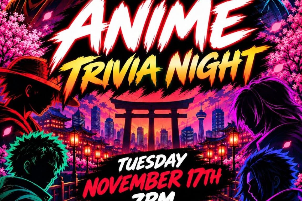 RUMUR – ANIME TRIVIA NIGHT – Prizes to Be Won at Calgary
