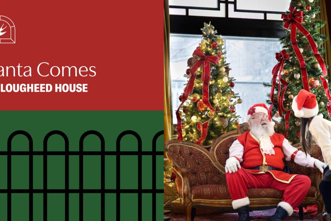 Santa Comes to Lougheed House at Lougheed House National & Provincial Historic Site