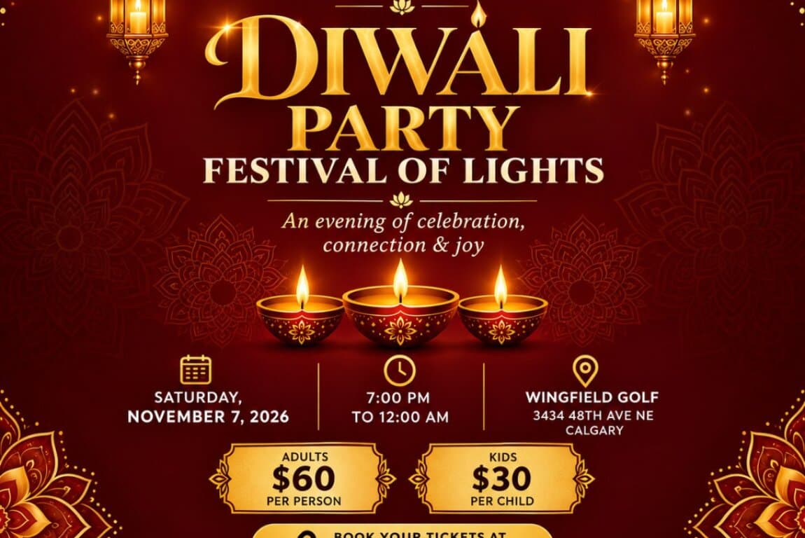 Poster for Wingfield Golf Presents: Diwali Night – Festival of Lights